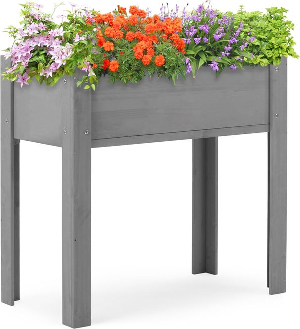 31x31x16 Inch Raised Garden Bed With Legs, Elevated Wooden Planter Box For Outdoor Plants Flowers Fruits Vegetable Herb Growingg_maomaolike.com