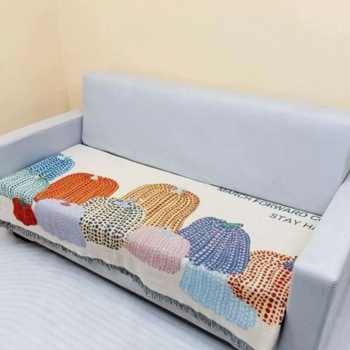 W1TR Cushion 85*180cm Cotton Linen Skin-Friendly Soft Four Seasons Multi-Functional Sofa Towel Thread Blanket_maomaolike.com