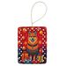 Finnish Spitz Holiday Christmas Porcelain Ornament Christmas Tree Hanging Decorations For Home Christmas Holiday, Rectangle, Gift, Multicolor_maomaolike.com