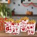 12Pcs Halloween Popcorn Box 3 Style Trick Or Treating Snack Treat Box Bloodstain Ghost Castle Bat Pattern Candy Cookie Container For Halloween Party Supplies_maomaolike.com