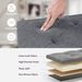 Folding Storage Ottoman Bench, Ottoman Foot Rest, End Of Bed Bench, Storage Chest, For Living Room, Bedroom, Entryway, 30 Inches, Gray_maomaolike.com