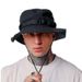 Hot Sale 2024 New Pocket Design Trend Retro Street Function Bucket Hat Men and Women Drawstring Adjustable Big Eaves Sunshade_maomaolike.com