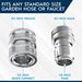 Stainless Steel 3/4 Inch Garden Hose Quick Connect Set | 2x2 Set_maomaolike.com