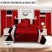 9 Piece Soft All-Season Washed Microfiber Cover Set , Queen/King/Calking Bedding Set With Pillowcases,Bedspread Print Curtains & Solid Curtains,Print, Moisture-Wicking, Soft ,Cooling, Easy Care_maomaolike.com