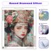 PhotoCustom Diy Round Diamond Embroidery Beautiful Lady Full Square Diamond Home Decor Personalized Gift_maomaolike.com