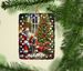 Weimaraner And Santa Claus Porcelain Ornament Christmas Tree Hanging Decorations For Home Christmas Holiday, Rectangle, Gift, Multicolor_maomaolike.com