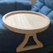 Original Bamboo Color Lazy Portable Foldable Armrest Round Tray Sofa_maomaolike.com