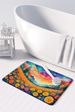 Marigolds In Color Memory Foam Kitchen Mat Machine Washable Anti-Fatigue Mat Cushion Comfort Bath Mat Or Kitchen Rug_maomaolike.com