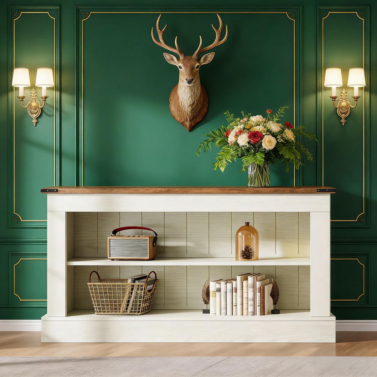 Console Table, Long Entryway Table Sofa Table With Storage_maomaolike.com