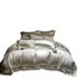 2 Italian Style High Luxury Heavy Silk Satin Nude Sleep Grade Bedding High-end Ultra-fine Denier Tencel Cotton Four-piece Set Home_maomaolike.com