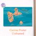 Guadeloupe Islands Map Painting Poster, Vibrant Hand-drawn Illustrated Map Poster, Detailed Travel Guide Design Ideal For Home, Office Or_maomaolike.com