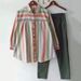 Women's Spring And Autumn Large Size Loose Fat MM Striped Collar Long-sleeved Fashion Sports Suit Two-piece Suit_maomaolike.com