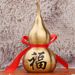 Brass With Black "Fu" Character Hollow Open Home Entrance Creative Desktop Ornament Large Gourd Wholesale_maomaolike.com