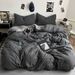 Simple Solid Color Four-Piece Duvet Cover Bedding Student Dormitory Single Three-Piece Set Bed Sheet Style_maomaolike.com