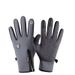 Unisex Outdoor waterproof gloves Ski touch screen winter men's and women's windproof fleece zipper full finger riding warm gloves_maomaolike.com