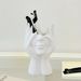 1Pc Unique Face-Shaped Ornament Entrance Decor Home Decoration, Suitable As Wedding Birthday Present Mother's Day Gift_maomaolike.com