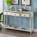Console Table Sofa Table With Drawers For Entryway With Projecting Drawers And Long Shelf_maomaolike.com