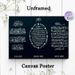 Islamic Calligraphy Painting Poster, Elegant White-on-Dark Traditional Islamic Scripts Poster, Serene Spiritual Decor Ideal For Home, Prayer Space_maomaolike.com