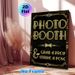 Photo Booth Themed Painting Poster, Vintage Art Deco Black & Gold Film Strip Framed Poster, Retro Decorative Accent Suitable For Weddings, Parties And_maomaolike.com