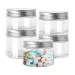 Empty Wide Mouth Plastic Clear PET Food Storage Containers Jars High Capacity 200/300/400/500ml Face Sample Pot Travel Bottle_maomaolike.com