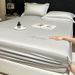 Washed Ice Fitted Single Piece Summer Silk Mattress Cover Full Surround Dustproof Non-Slip Bed Sheet Three-Piece Set_maomaolike.com