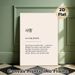 Korean "Sarang" Love Definition Painting Poster, Minimalist Typographic Text Poster, Conveys Gentle Honest Devotion, Ideal For Bedroom, Living Room_maomaolike.com