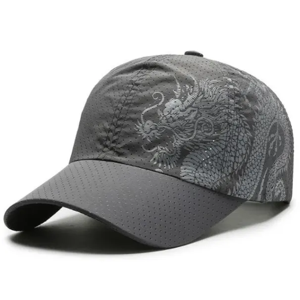 Hot Sale Brand fishing Dragon Cotton Mesh For Men Women Gorras Snapback Baseball Caps Dad Hat Outdoors Cap_maomaolike.com