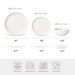 12-Piece Stoneware Dinner Plates Bowls Sets | Microwave & Dishwasher Safe | Non-Toxic Dinner Plates Bowls Set | Stackable Matte Glaze Kitchenware For 4_maomaolike.com