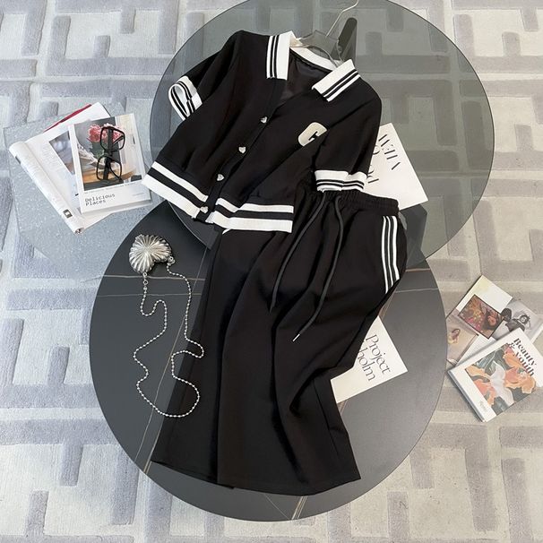 Women's Clothing celebrity casual short sports suit for women summer new style high fashion short sleeved temperament skirt two piece suit_maomaolike.com