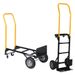 Hand Truck Dual Purpose 2 Wheel Dolly Cart And 4 Wheel Push Cart With Swivel Wheels 330 Lbs Capacity Heavy Duty Platform Cart For Moving/Warehouse/Garden/Grocery_maomaolike.com