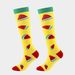 Socks new men's and women's long tube compression socks fruit pattern compression socks outdoor sports running socks factory direct sales_maomaolike.com