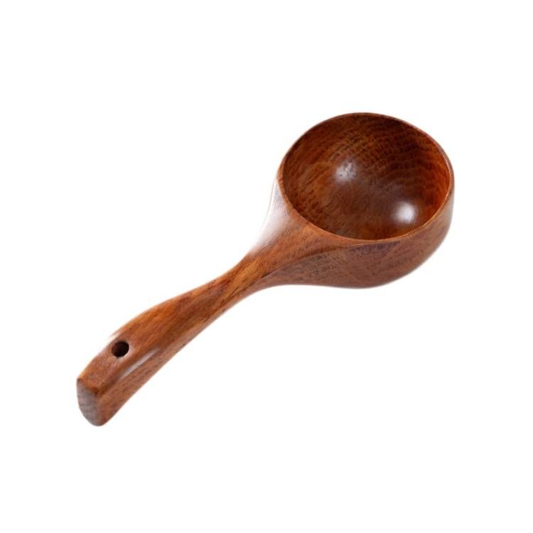 Household Wooden Long Handle Soup Spoon Water Scoop_maomaolike.com