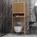 Toilet Storage Rack, Independent Bathroom, Laundry Room, Space Saving, Natural Color_maomaolike.com