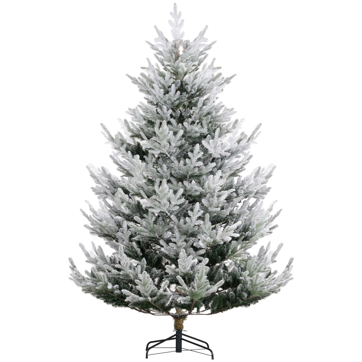 Artificial Christmas Tree, Pine Hinged Xmas Tree With Realistic Branches, Steel Base, Auto Open_maomaolike.com