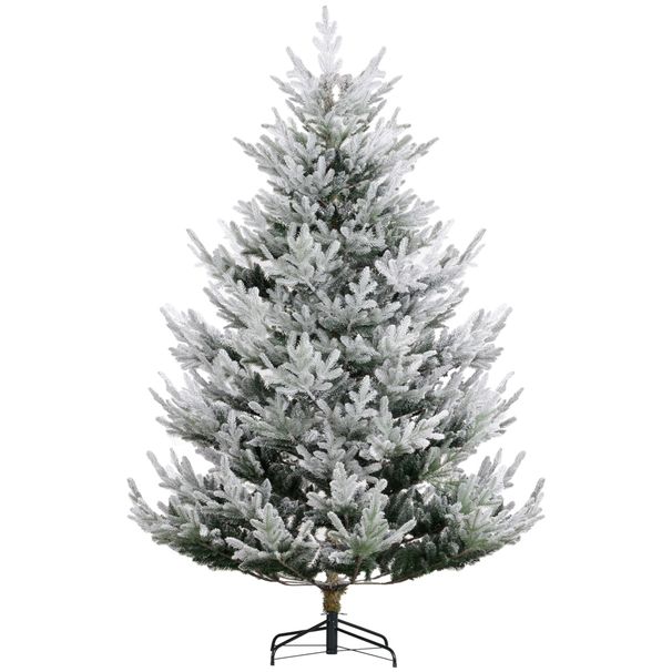 Artificial Christmas Tree, Pine Hinged Xmas Tree With Realistic Branches, Steel Base, Auto Open_maomaolike.com