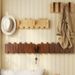 Piano Key Wall-Mounted Clothes Solid Wood No-Drill Coat Space-Saving Wall Hanging Entryway Door Storage Rack_maomaolike.com