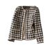 Women's Clothing Wool tweed jacket spring and autumn short style fashionable_maomaolike.com