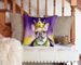 French Bulldog King Of Mardi Gras Throw Pillow Machine Washable, Indoor Outdoor Decorative Pillow For Couch, Bed Or Patio, 14Hx14W_maomaolike.com