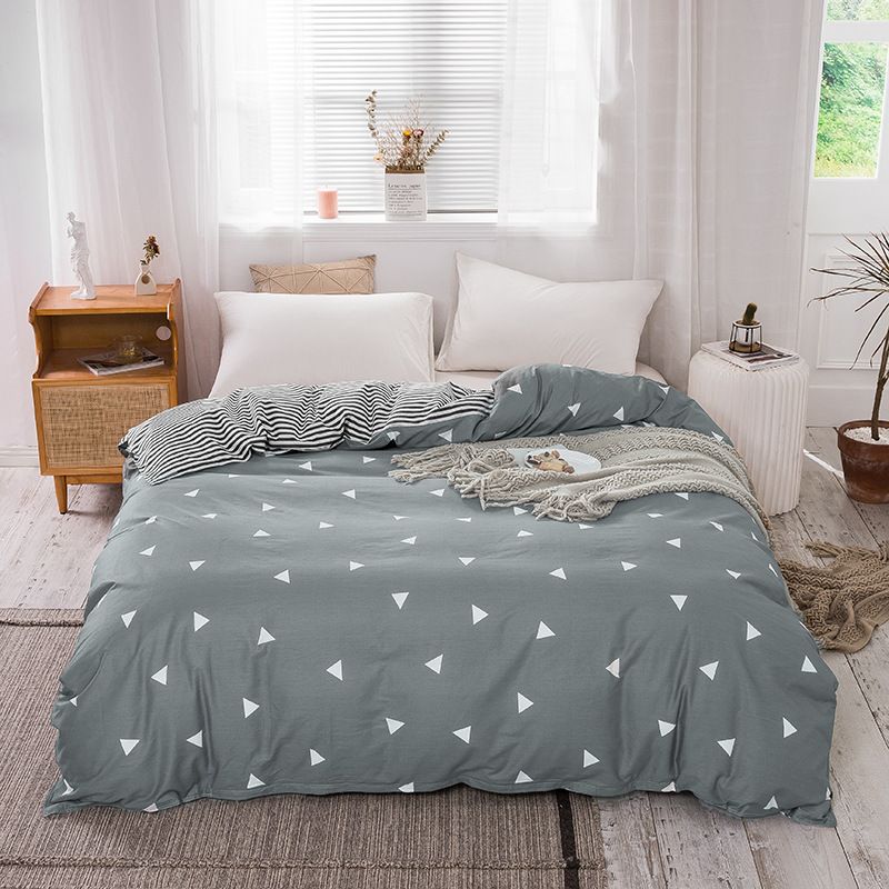 Piece Wholesale Pure Simple Fresh Style Double Twill Full Cotton Student Dormitory Single Duvet Cover_maomaolike.com