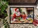 Cookies With Santa Claus Doormat Front Door Mat Indoor Outdoor Rugs For Entryway, Non Slip Washable Low Pile, 24H X 36W_maomaolike.com