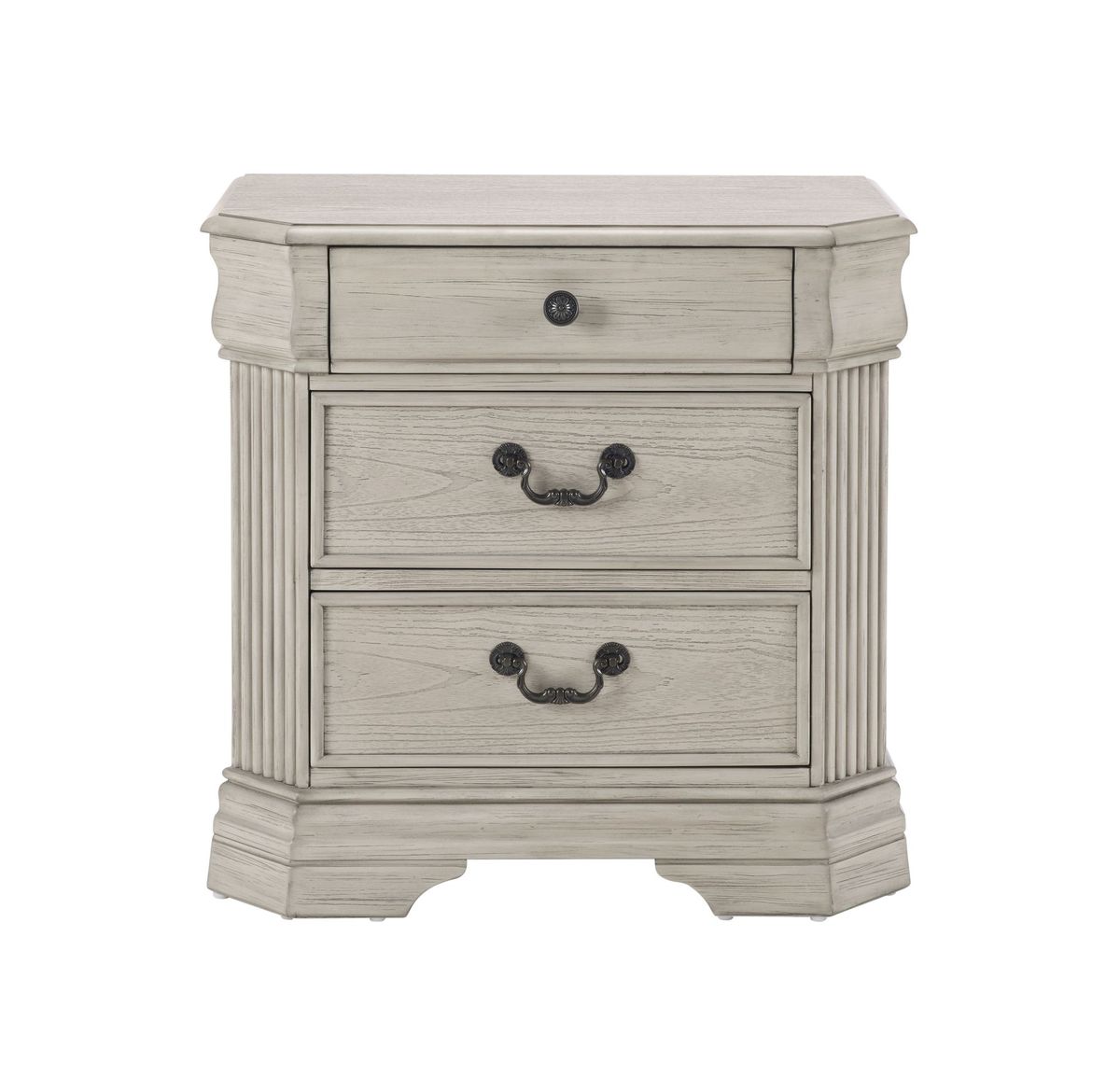 Wood Night Stand, White Carbinet_maomaolike.com