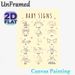 Baby Signs Painting Poster, Warm-toned Minimalist Line Art Poster, Clear Gesture Guides To Support Early Communication, Ideal For Home Living Spaces_maomaolike.com
