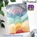 Rainbow Cloud Themed Painting Poster, Soft Watercolor Gradient Poster, Gentle Dreamy Aesthetic Ideal For Bedroom And Living Room Wall Decor_maomaolike.com