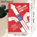 The Italian Job Movie Themed Painting Poster, Bold Retro Graphic Poster, Vintage Movie Art With Red, White & Blue Mini Cars On Arrow Paths, Ideal For_maomaolike.com