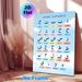 Arabic Alphabets Painting Poster, Soft-colored Clear Arabic Alphabet Chart Poster, Practical For Arabic Language Learning, Ideal For Study Areas And_maomaolike.com