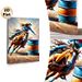 Barrel Racing Cowgirl Painting Poster, Vibrant Dynamic Oil Painting Style Poster, Captures Energetic Western Riding Action, Ideal For Living Room And_maomaolike.com