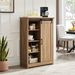 5 Drawers Dresser W/Sliding Barn Door, Farmhouse Modern Tall Dresser 5 Chest Of Drawers, Storage Organizer Dresser For Bedroom, Hallway, Living Room, Kids Room WHITE_maomaolike.com