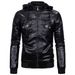 2023 European size men's leather jacket washed leather hooded leather jacket plus velvet warm leather jacket large size men's jacket 1603_maomaolike.com