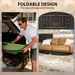 Poker Table Foldable, 72" Portable Casino Blackjack Table For 8 Players With Felt Surface, Cup Holders, Green_maomaolike.com