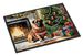 Bullmastiff Cozy Christmas Doormat Front Door Mat Indoor Outdoor Rugs For Entryway, Non Slip Washable Low Pile, 24H X 36W_maomaolike.com